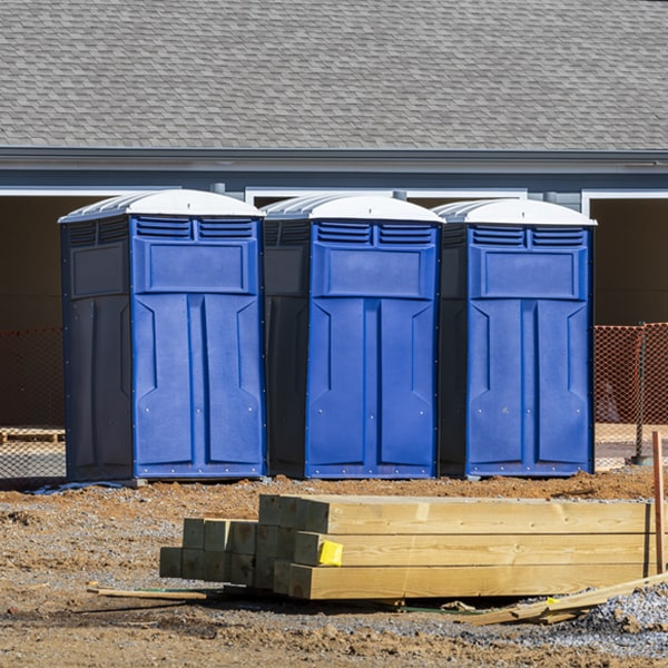 is there a specific order in which to place multiple porta potties in Fair Lakes VA